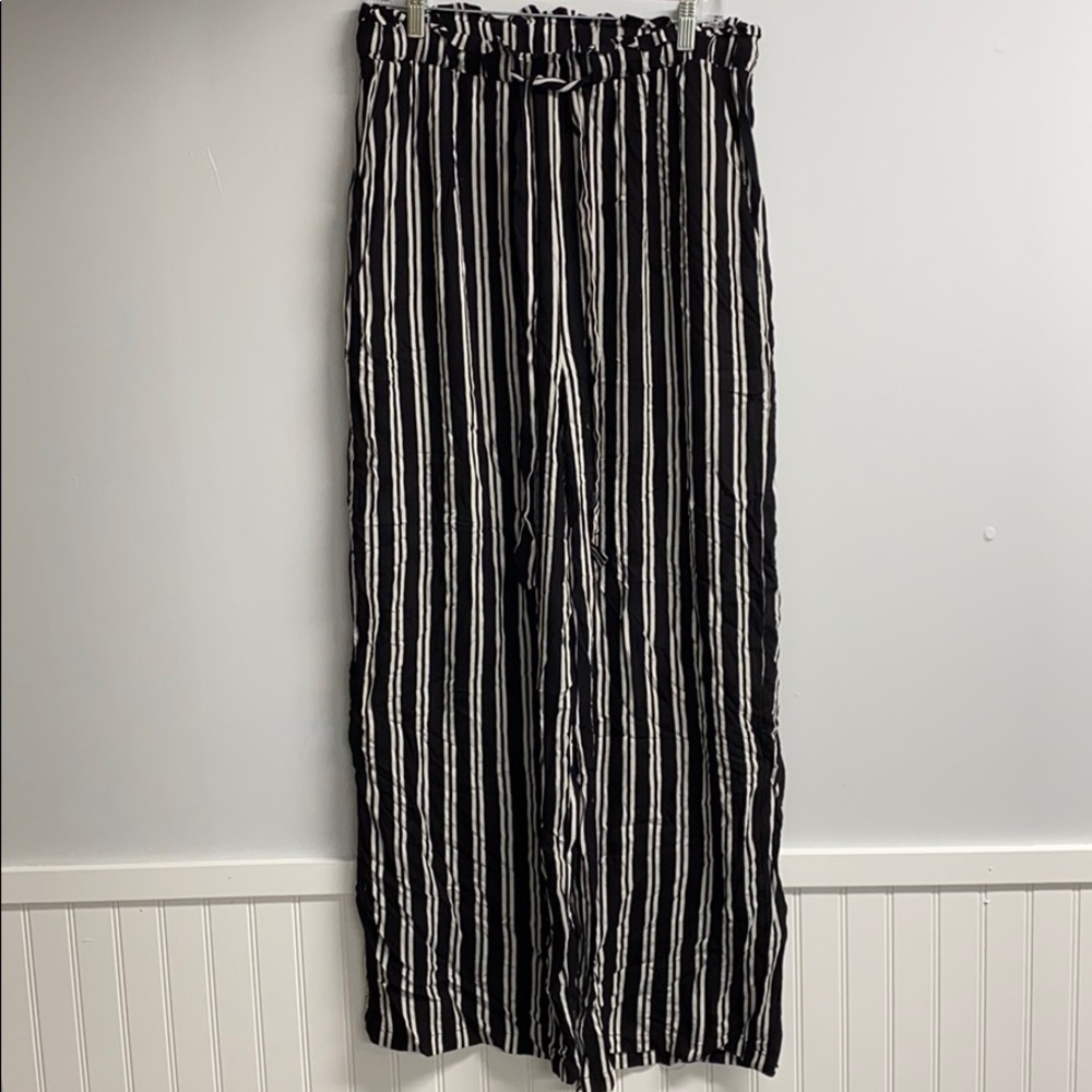 Wide Leg Striped Pant